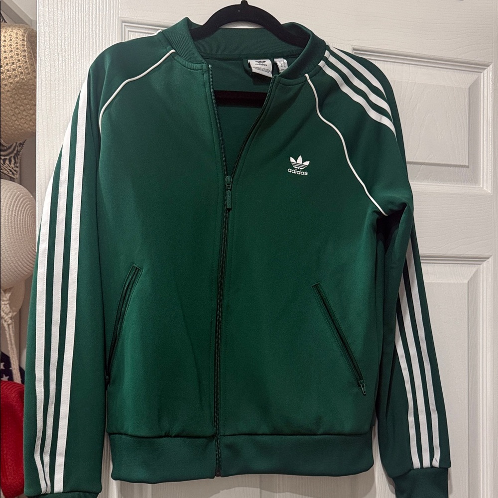 NWOT Adidas Women’s Forest Green Zip-Up Jacket